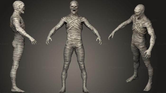 Figurines heroes, monsters and demons (Mummy Sculpt, STKM_1026) 3D models for cnc